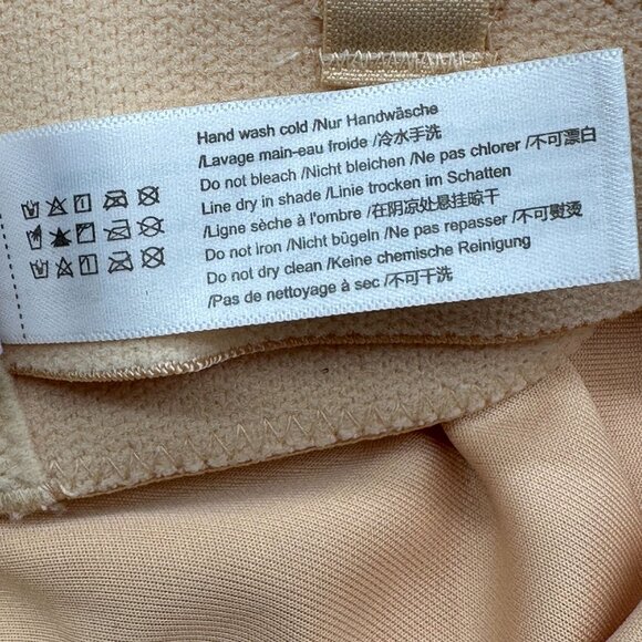 Delmira Strapless Bra Womens Size 36B Beige Unlined Underwire Peach Dew W592S - Picture 9 of 9